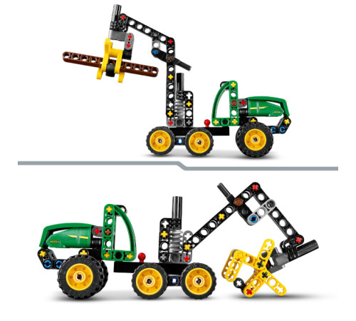 lego technic 42218 constructor "combină de recoltat cu roți john deere 1470h" (117 el.)