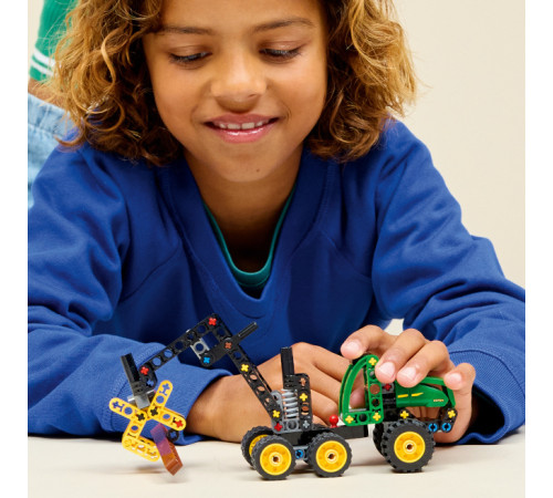 lego technic 42218 constructor "combină de recoltat cu roți john deere 1470h" (117 el.)