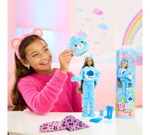 barbie jcn96 papusa "cutie reveal" seria "care bears" - ursul ursuz