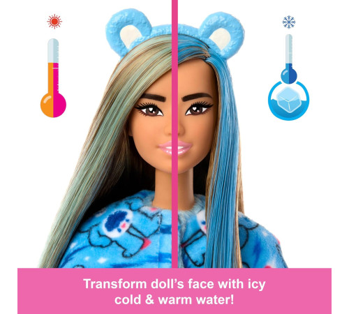 barbie jcn96 papusa "cutie reveal" seria "care bears" - ursul ursuz