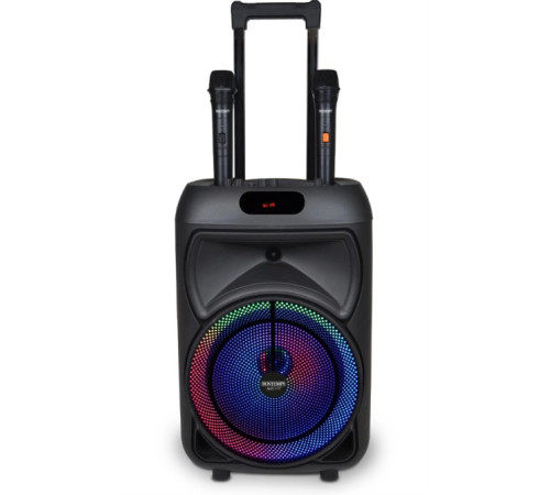  bontempi 491090 boxă karaoke wireless tip trolley cu 2 microfoane și iluminare rgb