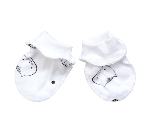 Детская одежда в Молдове minikin 5780356 Рукавички (р.56) белый\рисунок