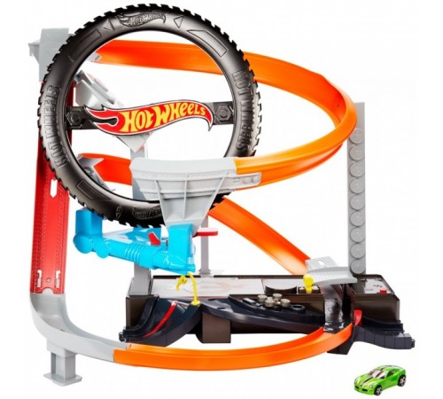 hot wheels gjl16 Игровой набор "Гонки в шиномонтажной"