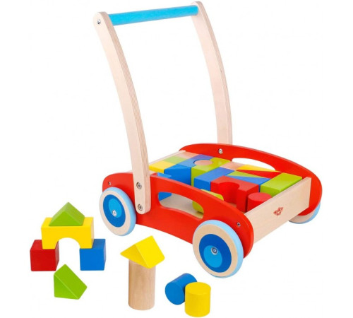  tooky toy tkc281a jucărie din lemn "cărucior cu cuburi"