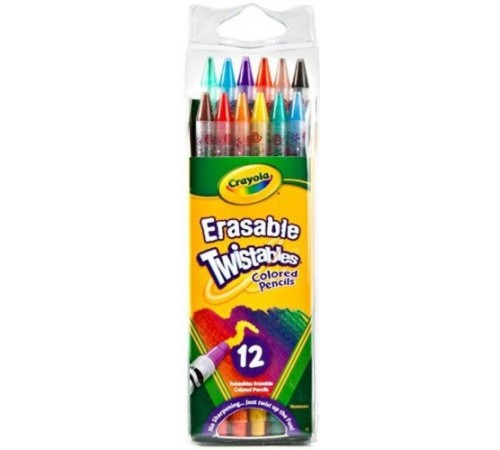 crayola 687508 creioane cu mecanism de rasucire colorate (12 buc.)