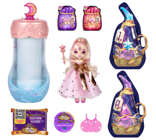magic mixies 14975m set de joc "păpușă surpriză angelica pixlings holiday"