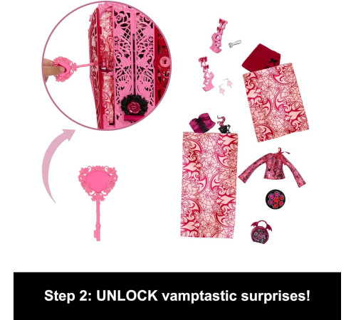 monster high hyt72 set surpriză mysteries "secretele draculaurei"