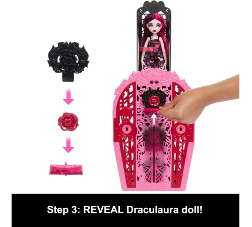 monster high hyt72 set surpriză mysteries "secretele draculaurei"