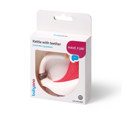 babyono-8698 Погремушка с прорезывателем 1593 