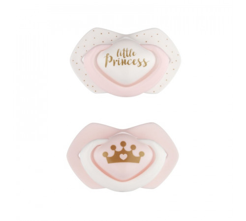 canpol 22/650 suzeta din silicon simetrica "royal baby" (0-6 m.) 2 buc. 