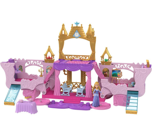 disney princess hwx17 Игровой набор 2 в 1 "Карета-замок с мини куклой"
