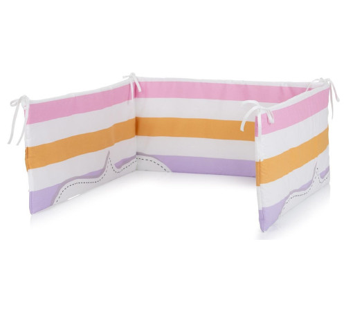 Chipolino Protectie laterala pentru patut  SPBUMP02401 (30x180 cm.) Heart pink  chipolino protectie laterala pentru patut  spbump02401 (30x180 cm.) heart pink