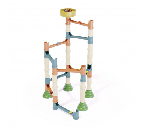 quercetti 86535 Конструктор с мячами "play bio megoga run" (49 дет.)