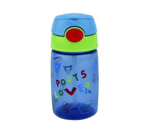 nuby nv04043 Поильник "ocean & sports lover cup" 360 мл.  (от 4 лет) в асс.