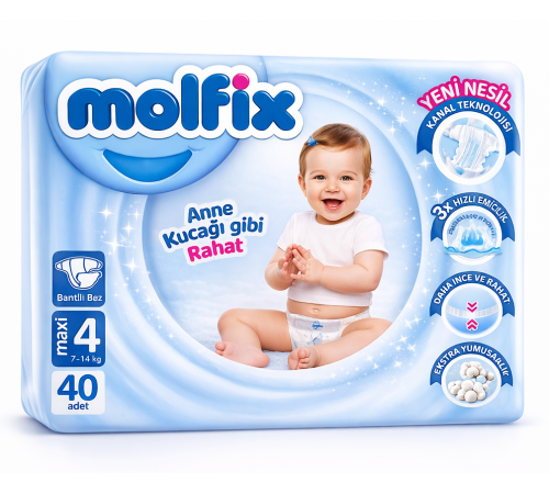  molfix maxi Подгузники 4 (7-14 кг) 40 шт.