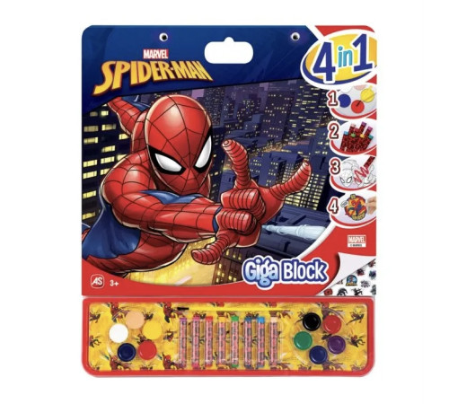  as kids 1023-62737 Набор для рисования 4в1 spiderman