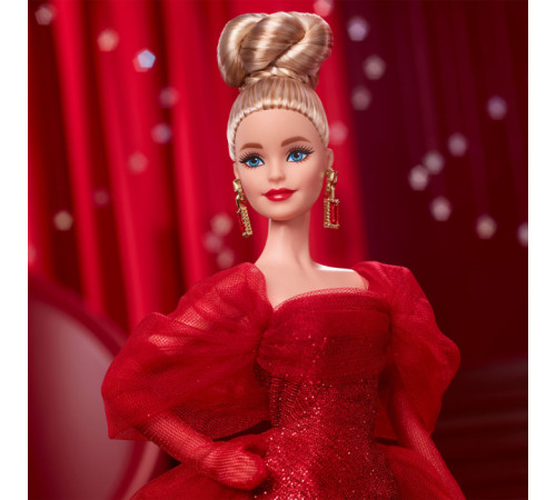 barbie jbj17 păpușă de colecție "signature ruby red! 80-a aniversare