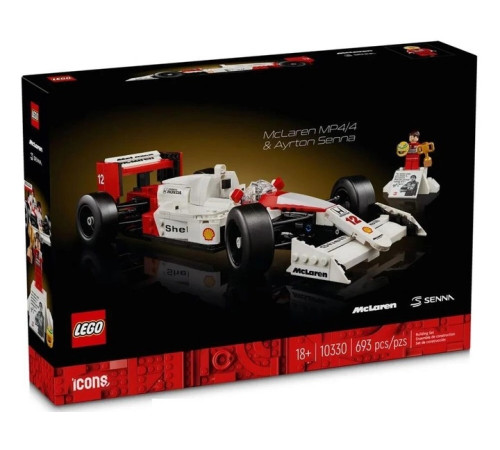  lego icons 10330 Конструктор "mclaren mp4/4 si ayrton senna" (693 дет.)