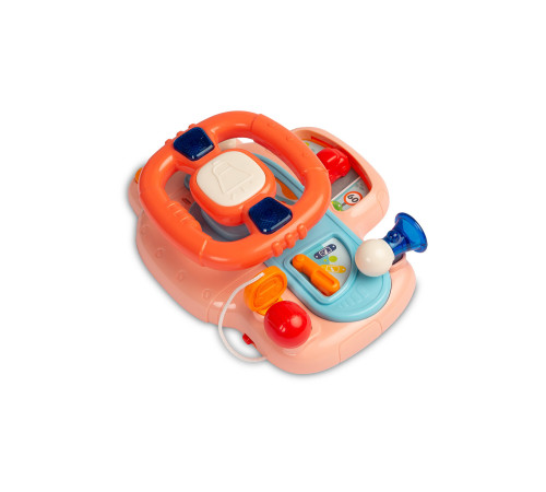 toyz 9015 Игрушка музыкальная 7962 "Руль" розовый