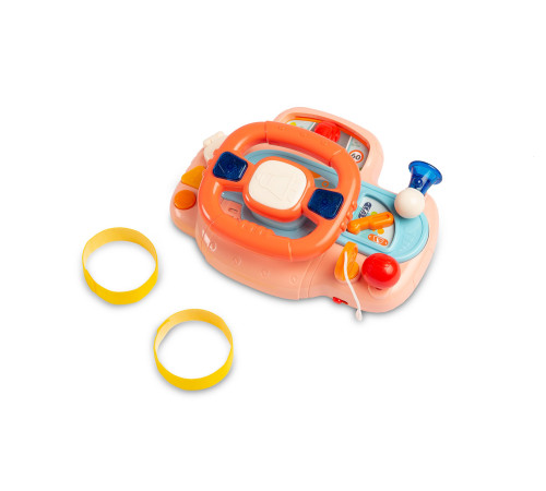 toyz 9015 Игрушка музыкальная 7962 "Руль" розовый