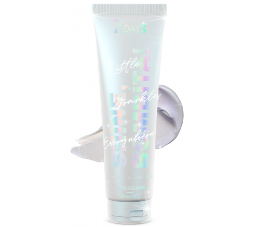 7days shine bombita! laptișor de corp strălucitor "03 holographic" (150 ml.) 698457