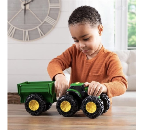 tomy Трактор с прицепом john deere monster treads 47353 34467