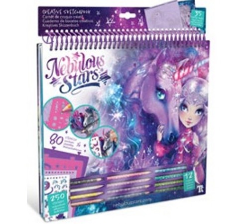 Nebulous Stars 11371 Креативный скетчбук "Фантастические лошади -Космос"  nebulous stars 11371 Креативный скетчбук "Фантастические лошади -Космос"
