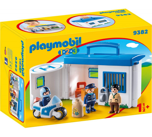 Jucării pentru Copii - Magazin Online de Jucării ieftine in Chisinau Baby-Boom in Moldova playmobil 9382 constructor "secția de poliție" seria 1.2.3.