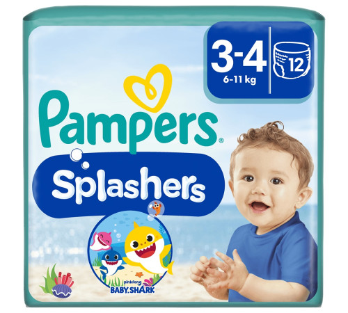 Pampers Splashers 3-4 (6-11 кг.) 12 шт.  pampers splashers 3-4 (6-11 кг.) 12 шт.