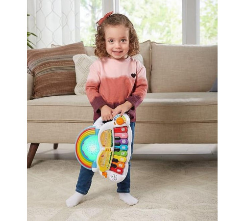 vtech 80612403 pian interactiv "learn & groove rainbow lights piano" (en)