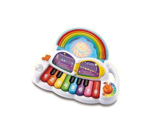 vtech 80612403 pian interactiv "learn & groove rainbow lights piano" (en)