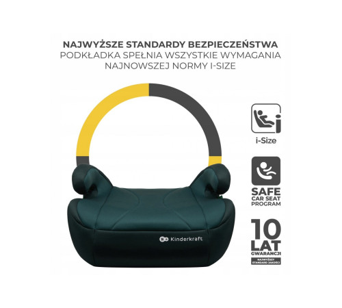 kinderkraft Бустер  i-boost i-size (135-150 см.) зелёный