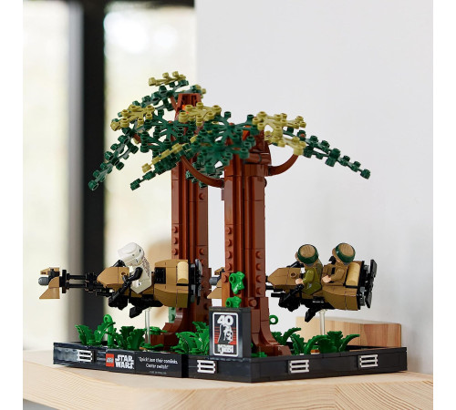 lego star wars 75353 constructor "diorama: endor speeder chase" (608 elт.)