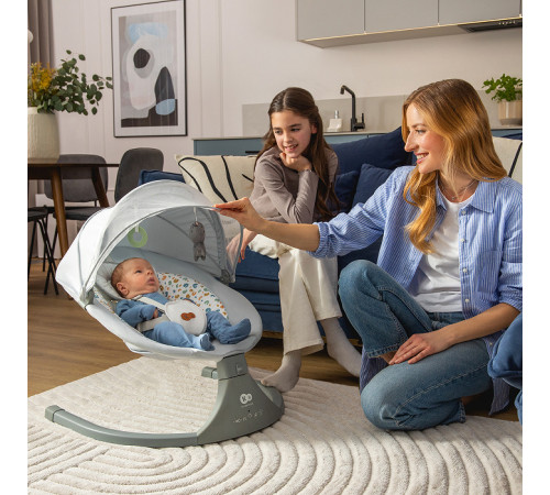 kinderkraft leagan electronic lumi 2 (p&acirc;nă la 9 kg.) dark grey