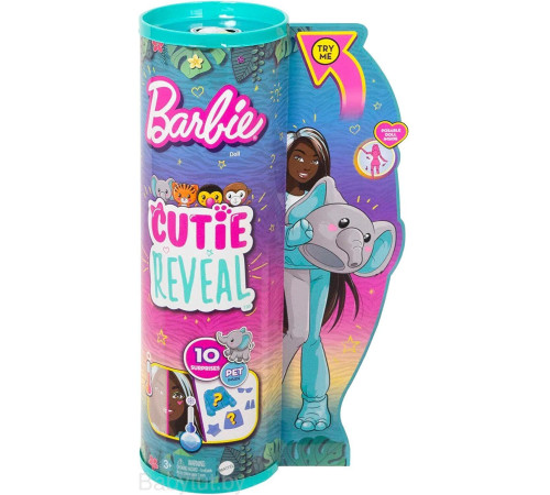 barbie hkp98 păpuşă "cutie reveal: elefant"