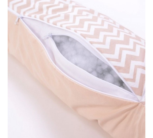 veres 302.01.1 Подушка для кормления "comfort long zigzag beige" (170х75 см.)