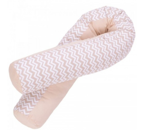 veres 302.01.1 Подушка для кормления "comfort long zigzag beige" (170х75 см.)