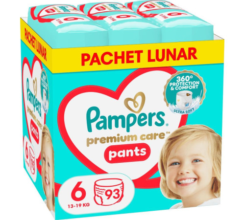 pampers premium care pants 6 (13-19 кг.) 93 шт.