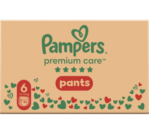 pampers premium care pants 6 (13-19 кг.) 93 шт.