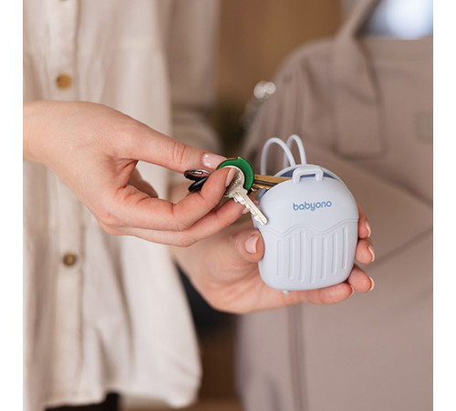 babyono-19631 Силиконовый контейнер для пустышки 1656/01 (голубой)