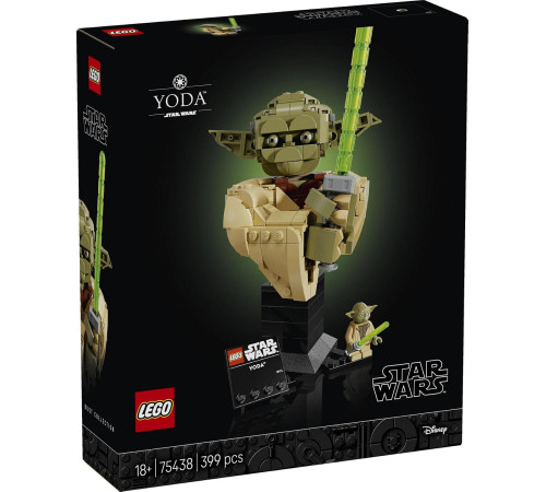  lego star wars 75438 constructor "Бюст Йоды" (399 el.)