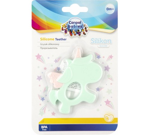 canpol 51/007 Прорезыватель силиконовый "Единорог" в асс.