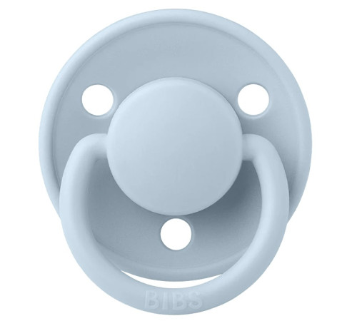  bibs suzeta rotunda din silicon de lux (0-36 luni) baby blue