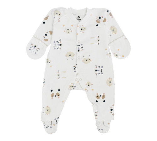 Детская одежда в Молдове minikin 242840162 Комбинезон "happy baby" (р.62) мордочки