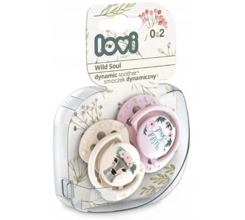 LOVI 22/883girl Suzeta dinamica din silicon "Wild Soul" (3-6 m.) 2 buc.  lovi 22/883girl suzeta dinamica din silicon "wild soul" (3-6 m.) 2 buc.