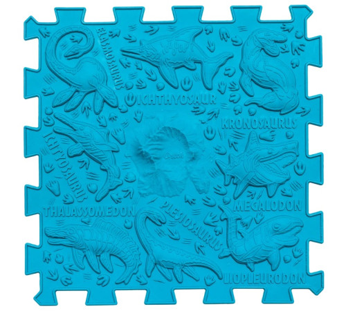 ortek 11683 covoraș ortopedic pentru masaj puzzle "dinozauri" (10 el.)