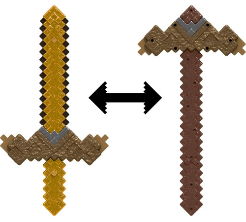 minecraft jkc15 Игрушечное оружие-трансформер "Меч и кирка"