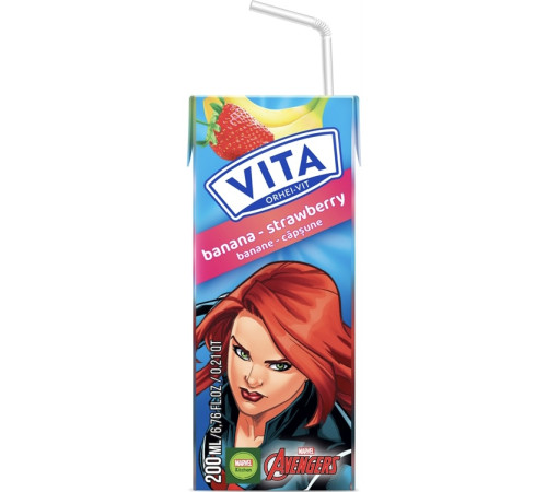 vita nectar banan-căpșuna 200 ml. (3+)