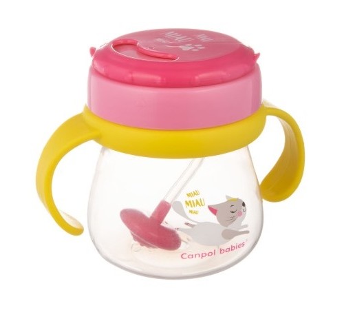 Питание и аксесcуары в Молдове canpol 56/520 Поильник со складной трубочкой  (9 м+) 250 мл.