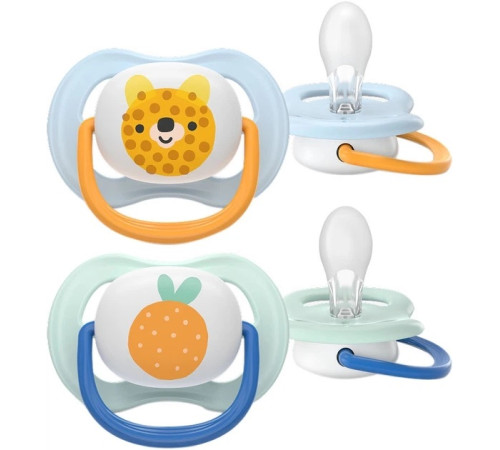  avent scf080/23 suzera din silicon ultra air (0-6 m.) 2 buc.